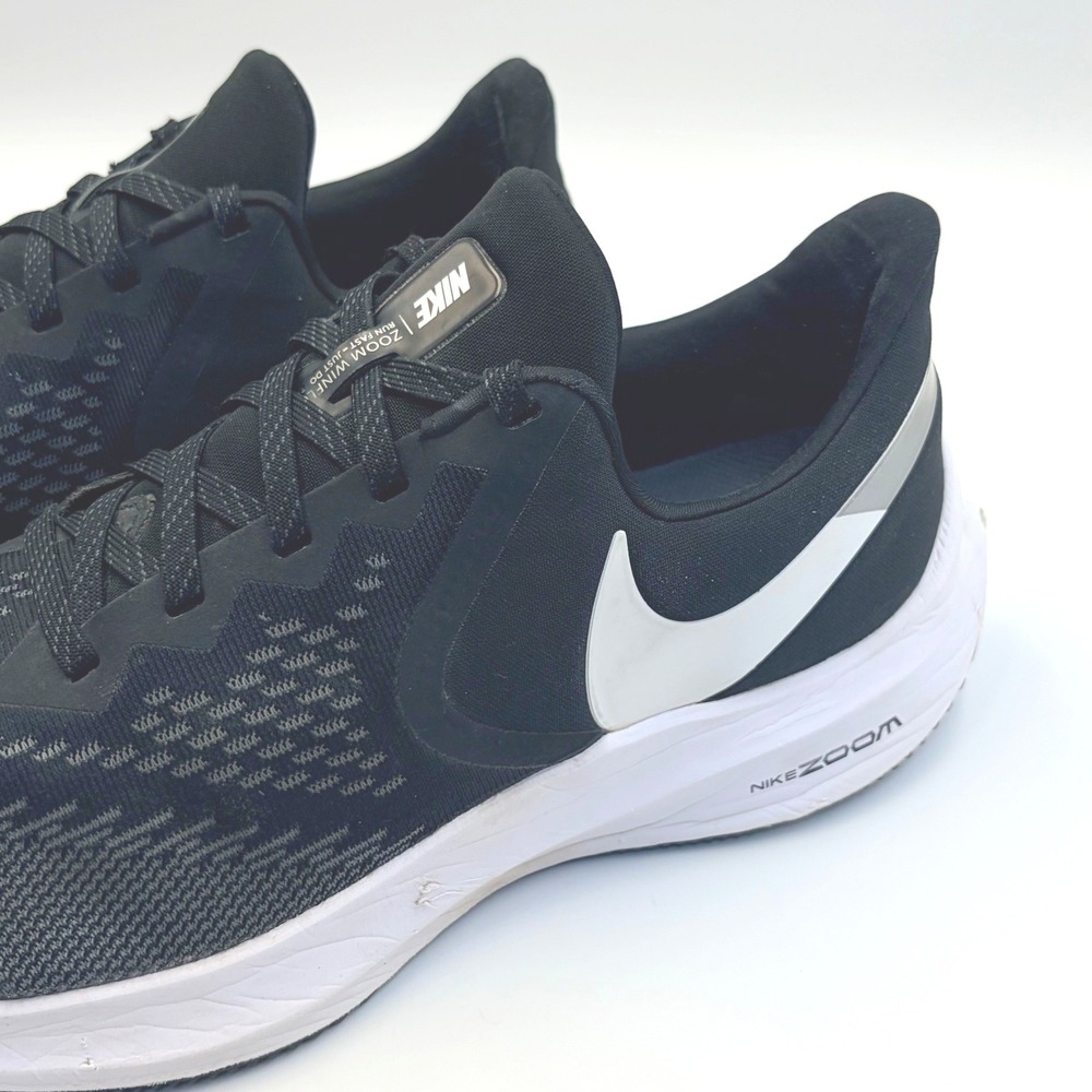 Nike Air Zoom Winflo 6 Mens Running Shoes Black White AQ7497-001 Size 11 - Picture 14 of 15